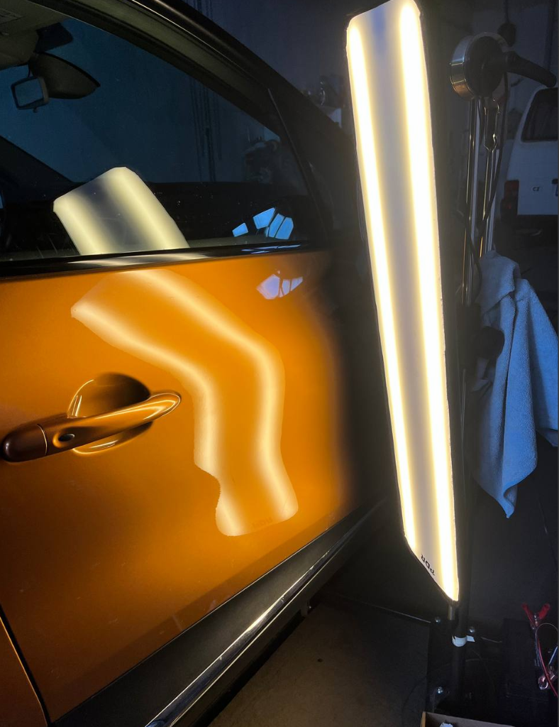 Dveře po odstranění promáčkliny bez lakování